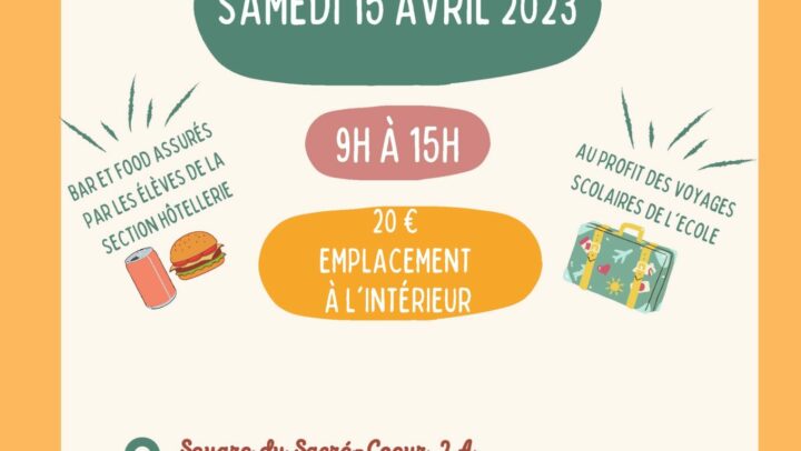 Brocante le 15/04/2023