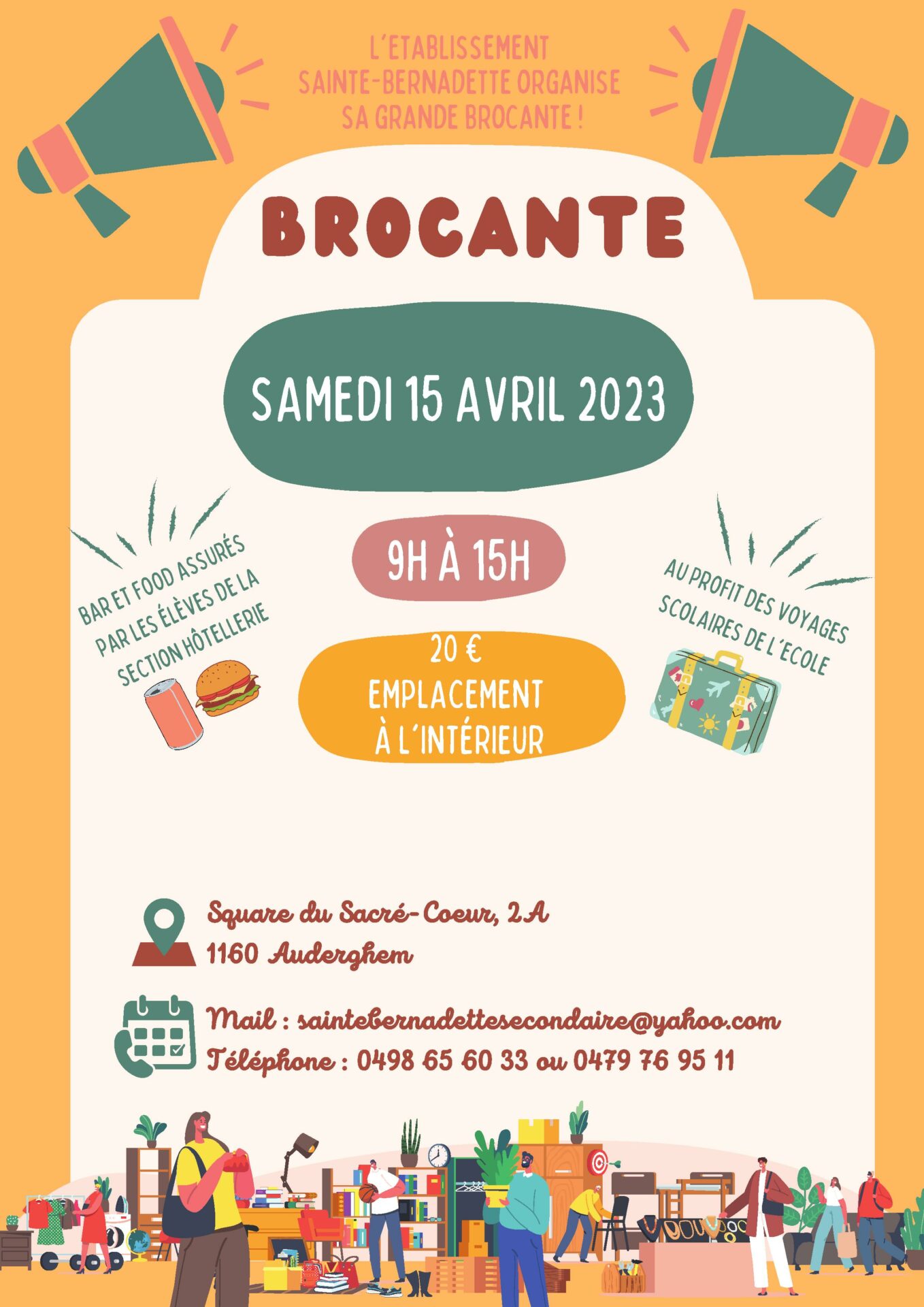 Brocante le 15/04/2023